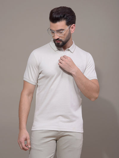 Green Polo Neck T-Shirt-Men T-Shirts-Crimsoune Club