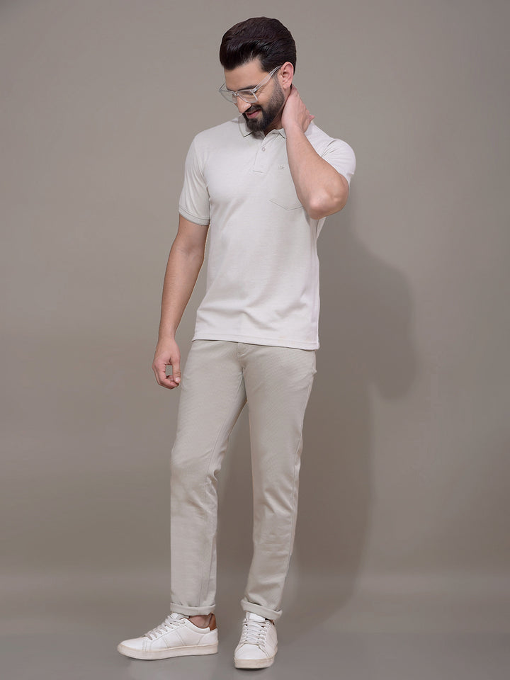 Green Polo Neck T-Shirt-Men T-Shirts-Crimsoune Club