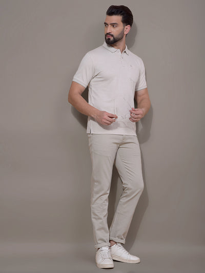 Green Polo Neck T-Shirt-Men T-Shirts-Crimsoune Club