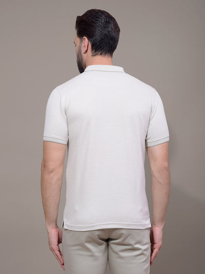 Green Polo Neck T-Shirt-Men T-Shirts-Crimsoune Club