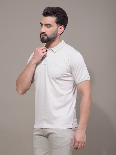 Green Polo Neck T-Shirt-Men T-Shirts-Crimsoune Club
