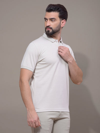 Green Polo Neck T-Shirt-Men T-Shirts-Crimsoune Club