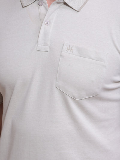 Green Polo Neck T-Shirt-Men T-Shirts-Crimsoune Club