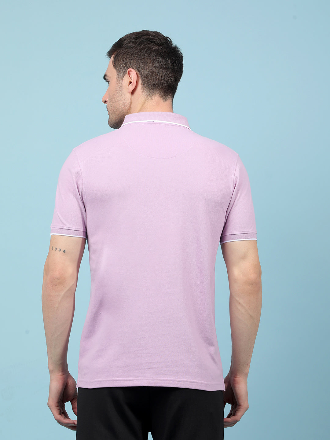 Purple Polo-Neck T-Shirt-Men T-Shirts-Crimsoune Club