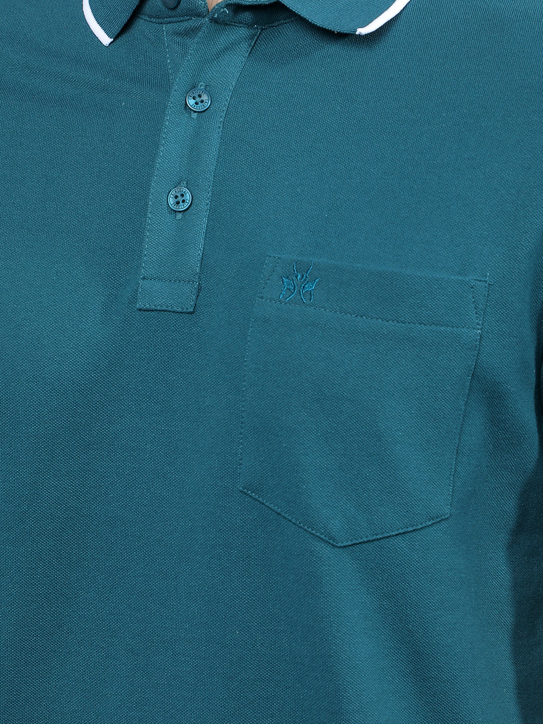 Blue Polo-Neck T-Shirt-Men T-Shirts-Crimsoune Club