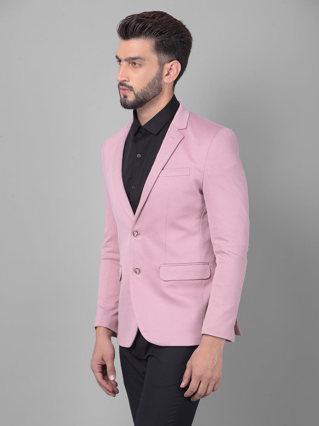 Dusty Pink Blazer-Men Blazers-Crimsoune Club