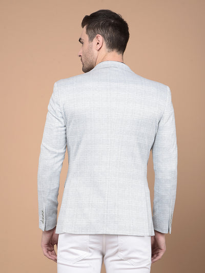 Cream Pin-Stripe Blazer-Men Blazers-Crimsoune Club