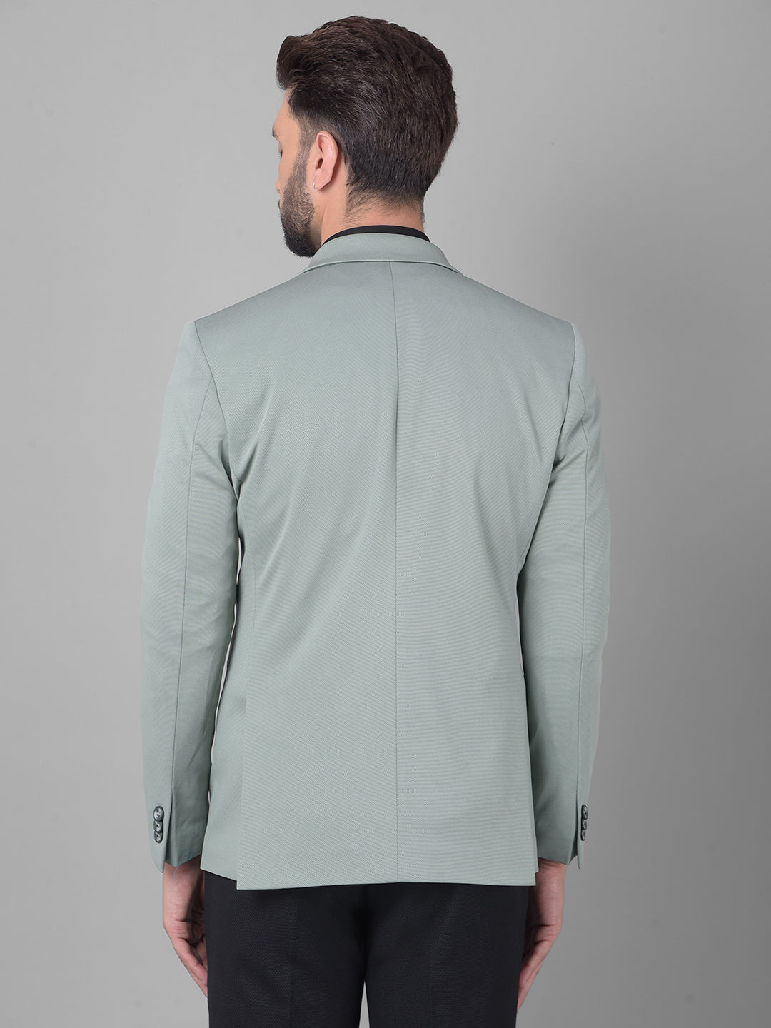 Olive Single Breasted Blazer-Men Blazers-Crimsoune Club