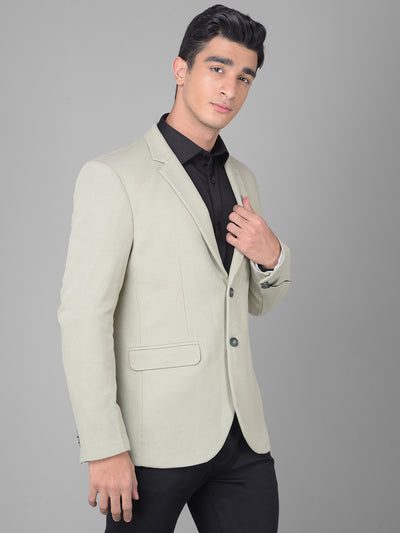 Green Single Breasted Blazer-Men Blazers-Crimsoune Club