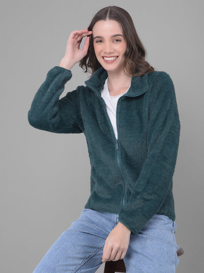 Green Sweatshirt-Women Sweatshirts-Crimsoune Club