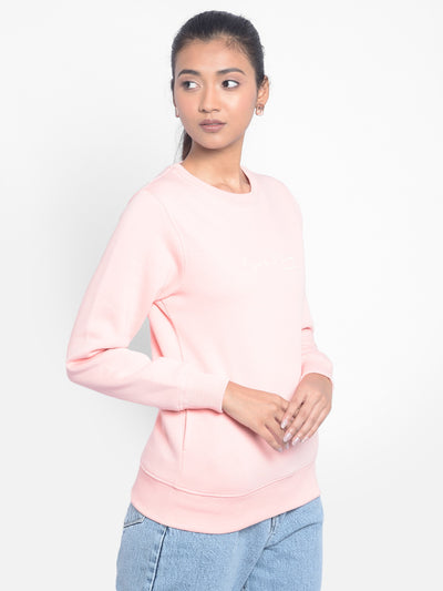 Pink Printed SweatShirts-Women SweatShirtss-Crimsoune Club