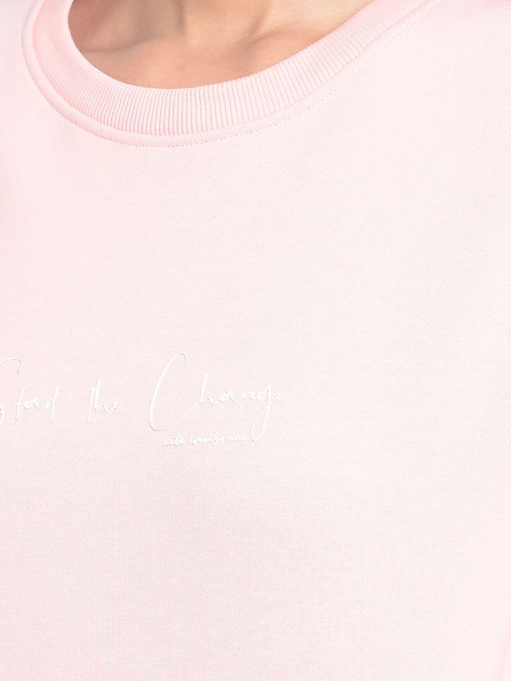 Pink Printed SweatShirts-Women SweatShirtss-Crimsoune Club