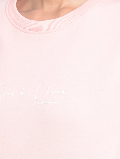 Pink Printed SweatShirts-Women SweatShirtss-Crimsoune Club