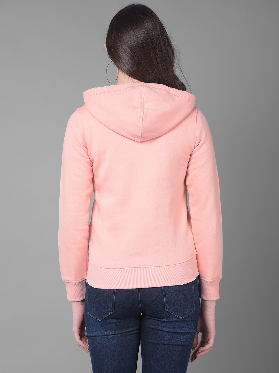 Peach SweatShirt-Women Sweatshirts-Crimsoune Club