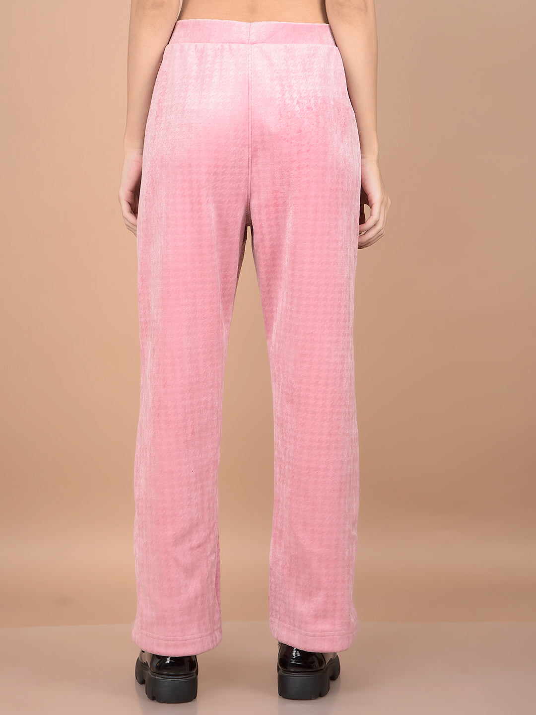 Pink Lounge Pants-Women Lounge Pants-Crimsoune Club