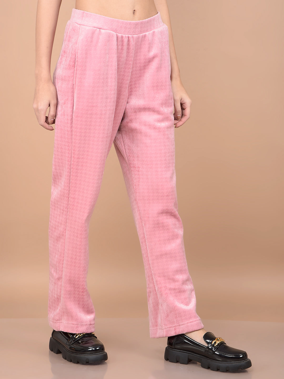 Pink Lounge Pants-Women Lounge Pants-Crimsoune Club