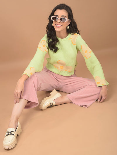 Peach Printed Track Pants-Women Track Pants-Crimsoune Club