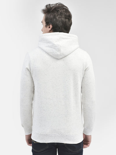 White Printed Hooded Sweatshirt-Men Sweatshirts-Crimsoune Club