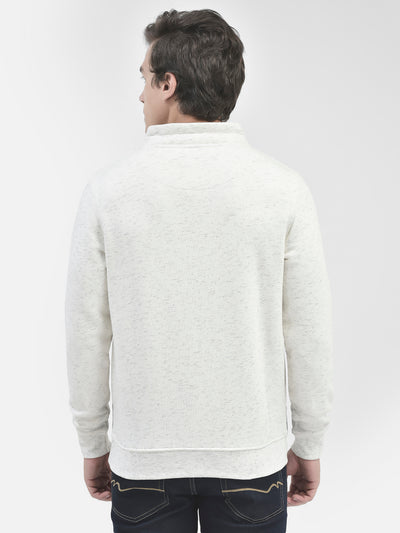 White Printed Sweatshirt-Men Sweatshirts-Crimsoune Club