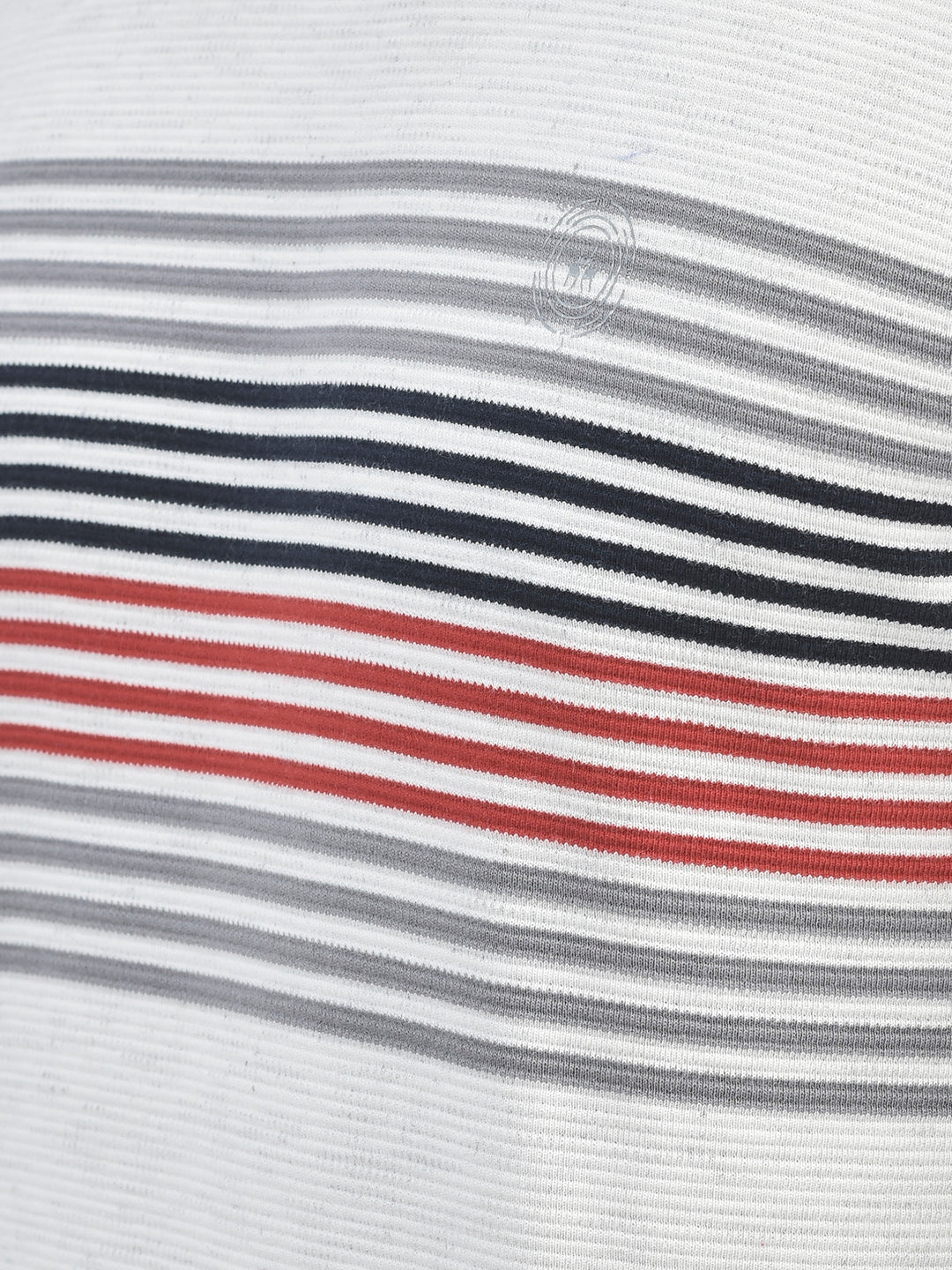 White Striped Round Neck Sweatshirt-Men Sweatshirts-Crimsoune Club