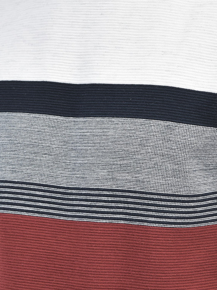Red Colourblocked Sweatshirt-Men Sweatshirts-Crimsoune Club