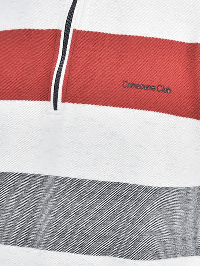 Red Stripes Sweatshirt-Men Sweatshirts-Crimsoune Club