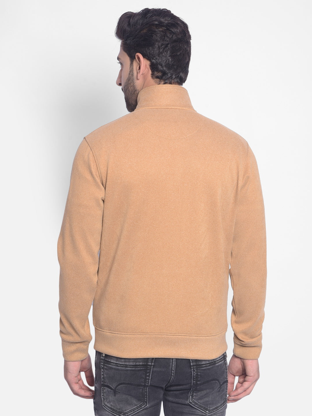 Brown Sweatshirt-Men Sweatshirts-Crimsoune Club