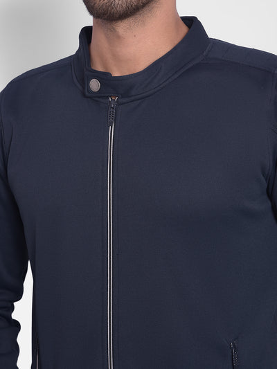 Navy Blue Sweatshirt-Mens Sweatshirts-Crimsoune Club