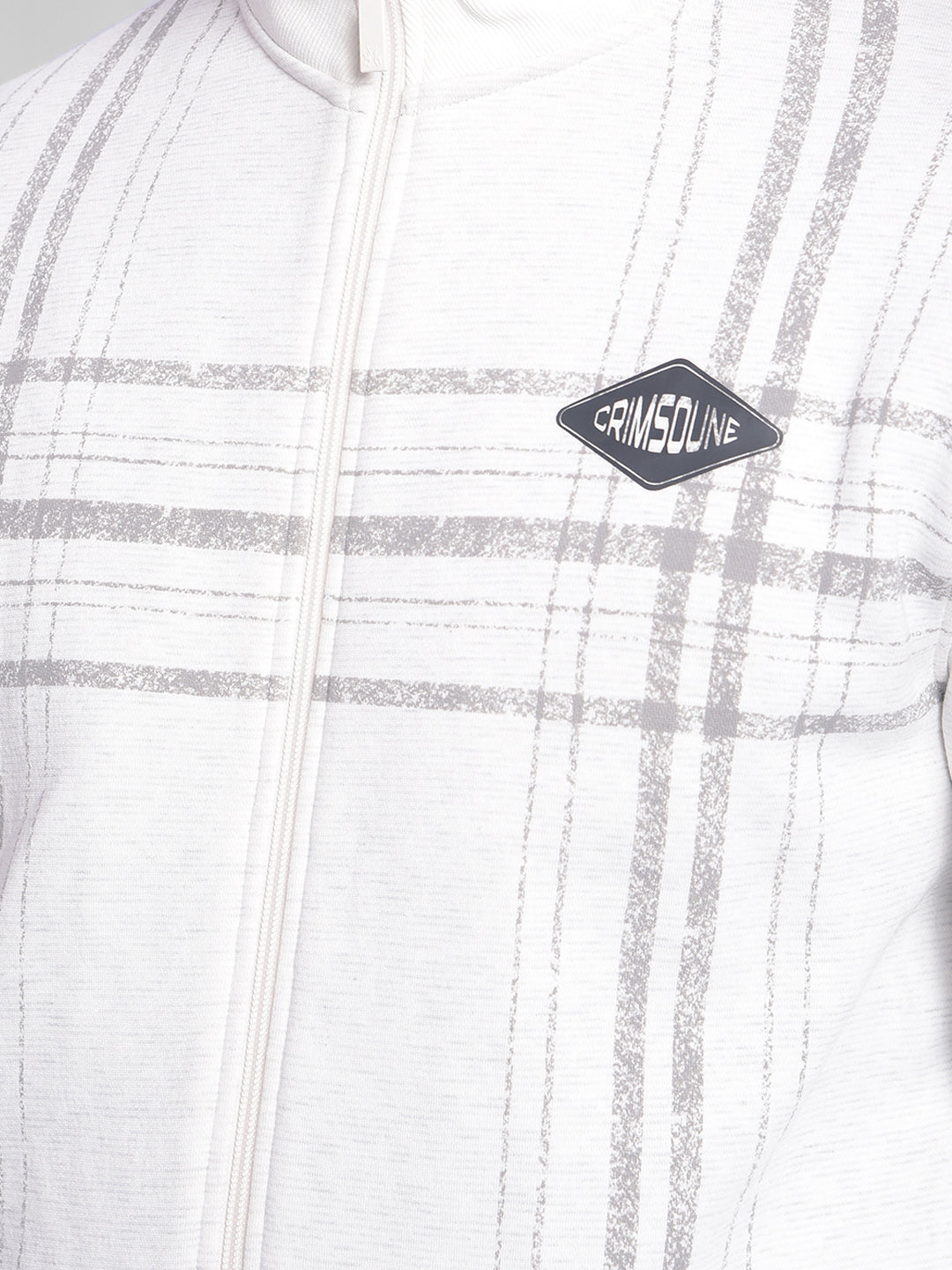 Off White Printed Sweatshirt-Men Sweatshirts-Crimsoune Club