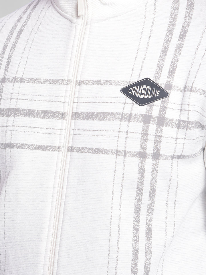 Off White Printed Sweatshirt-Men Sweatshirts-Crimsoune Club