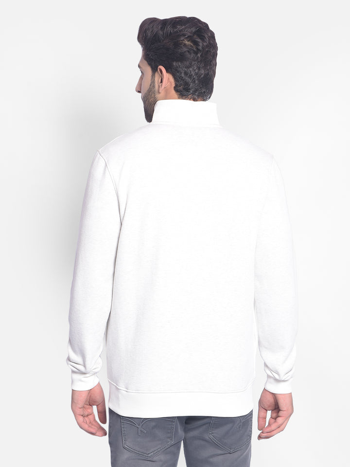 Off White Printed Sweatshirt-Men Sweatshirts-Crimsoune Club