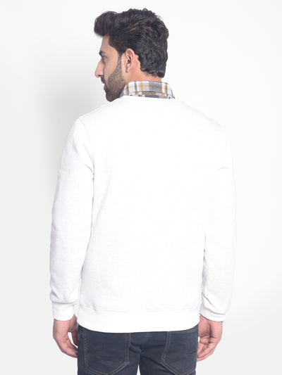 Off White Sweatshirt-Men Sweatshirts-Crimsoune Club