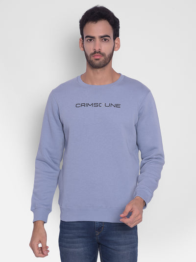 Purple Printed Sweatshirt-Men Sweatshirts-Crimsoune Club