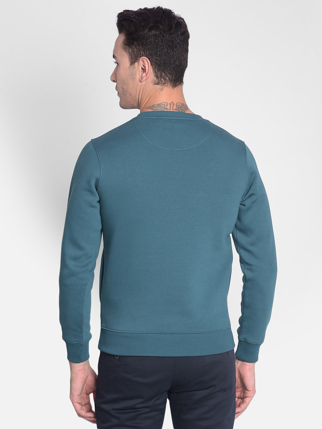 Green Printed Sweatshirt Crimsoune Club