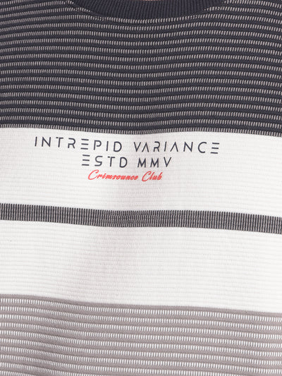 Grey Striped Sweatshirt-Men Sweatshirts-Crimsoune Club
