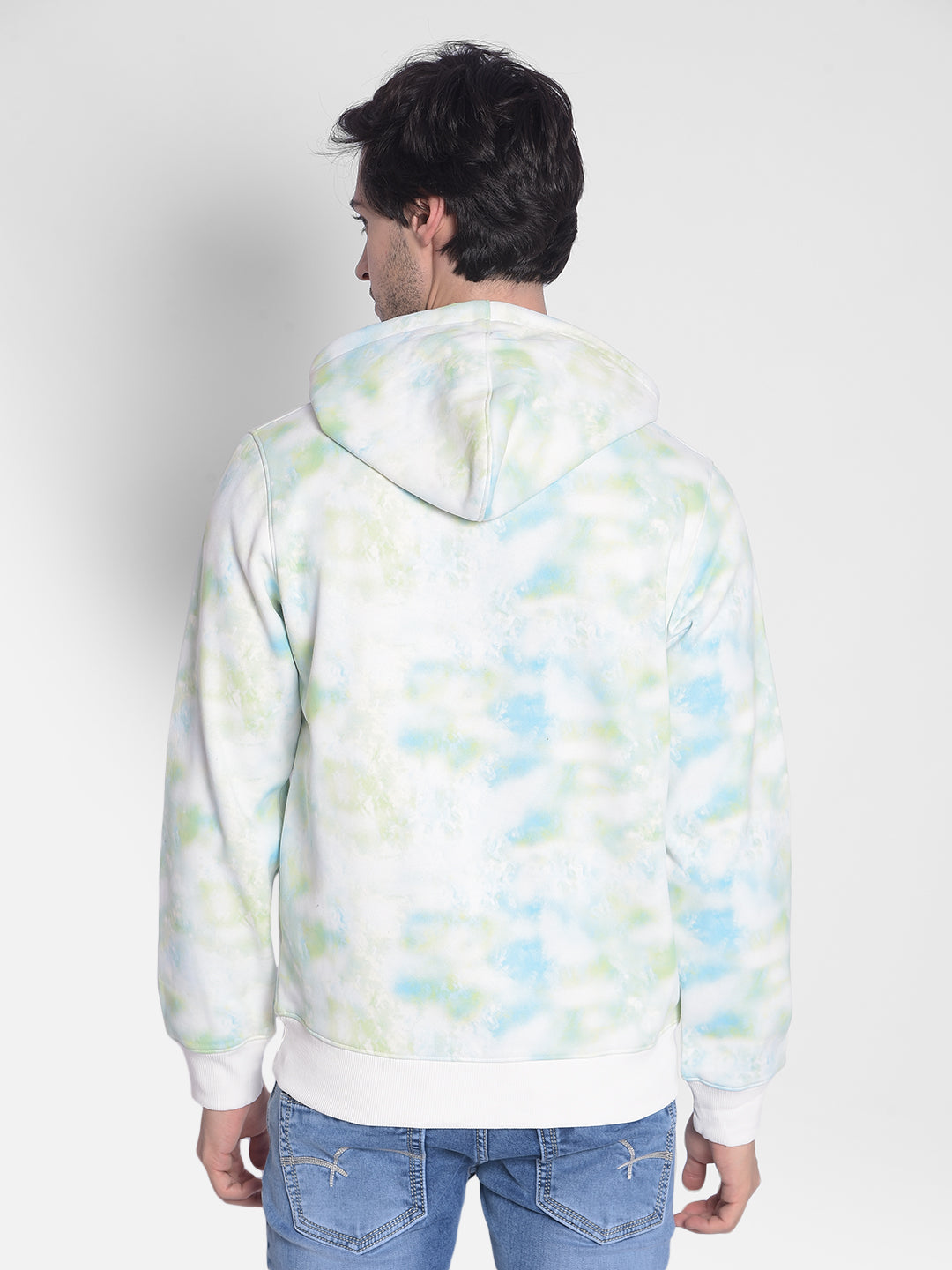 Multicolor Printed Sweatshirt With Hood-Men Sweatshirts-Crimsoune Club