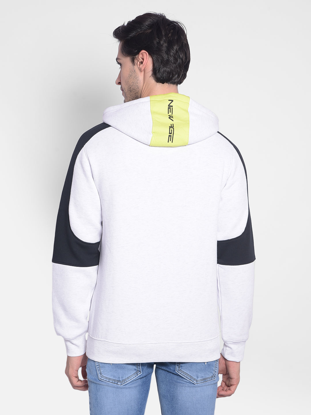 White Printed Sweatshirt-Men Sweatshirts-Crimsoune Club