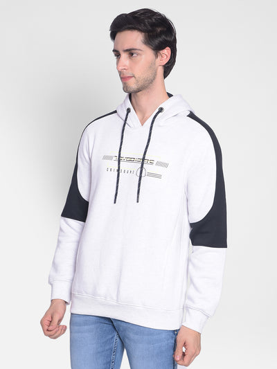 White Printed Sweatshirt-Men Sweatshirts-Crimsoune Club