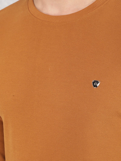 Khaki Sweatshirt-Men Sweatshirts-Crimsoune Club