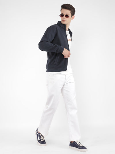 Navy Blue Sweatshirt-Men Sweatshirts-Crimsoune Club
