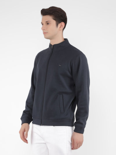 Navy Blue Sweatshirt-Men Sweatshirts-Crimsoune Club