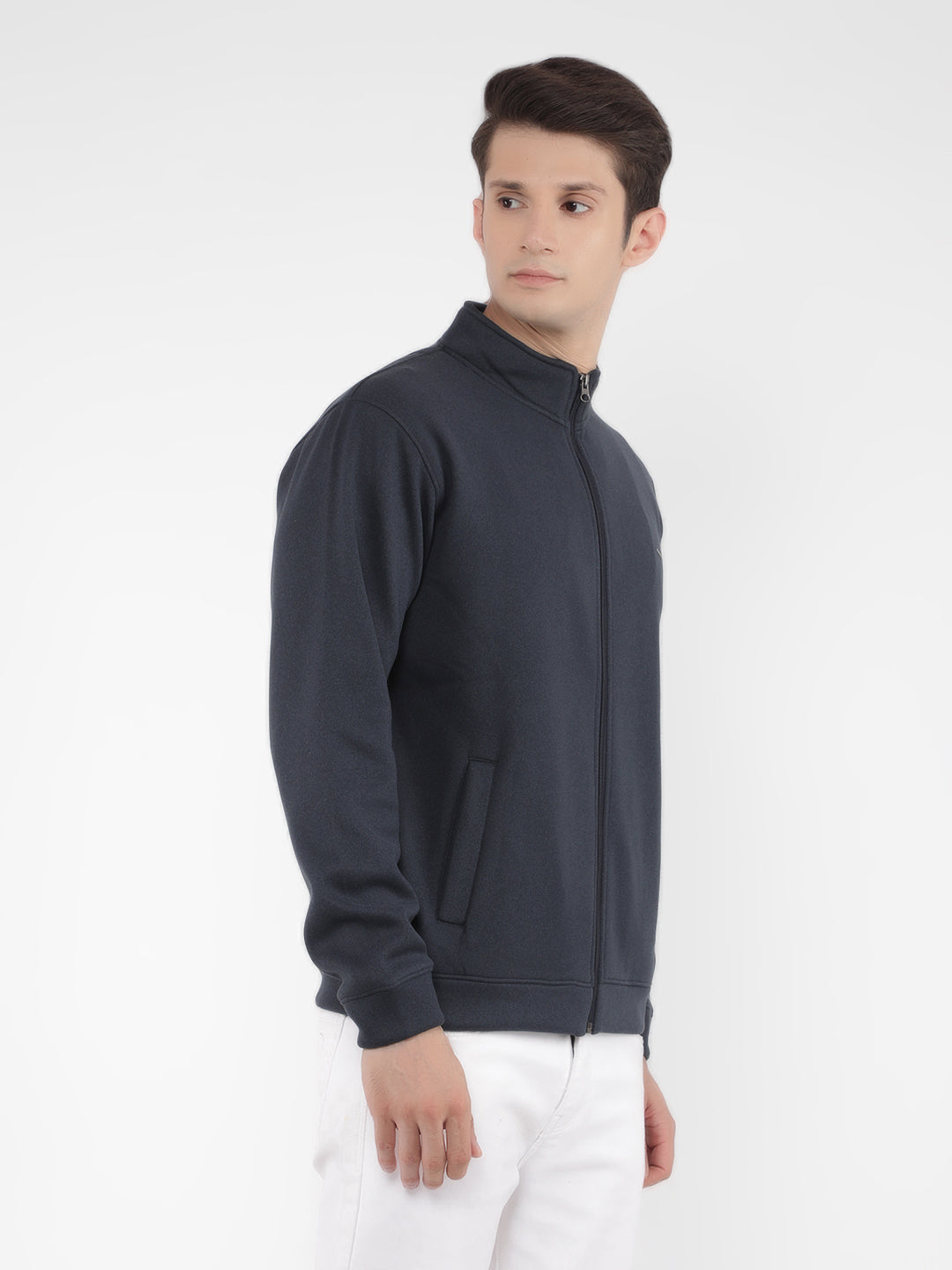 Navy Blue Sweatshirt-Men Sweatshirts-Crimsoune Club