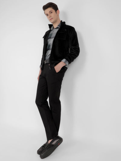 Black Striped Sweatshirt-Men Sweatshirts-Crimsoune Club