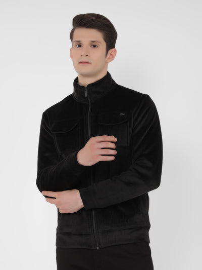 Black Striped Sweatshirt-Men Sweatshirts-Crimsoune Club