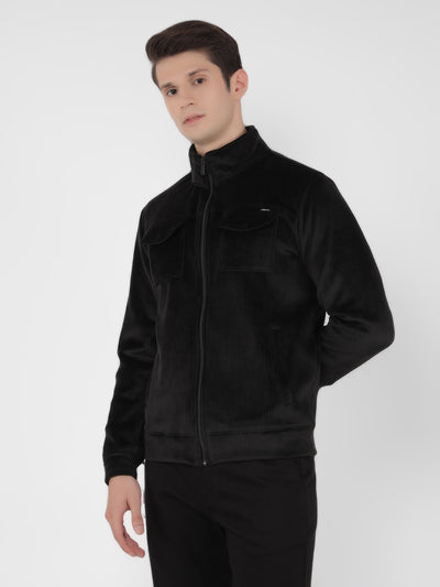 Black Striped Sweatshirt-Men Sweatshirts-Crimsoune Club