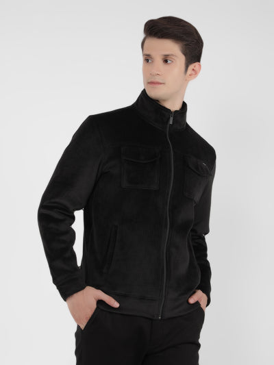 Black Striped Sweatshirt-Men Sweatshirts-Crimsoune Club