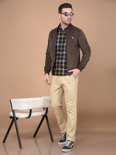 Brown Sweatshirt-Men Sweatshirts-Crimsoune Club