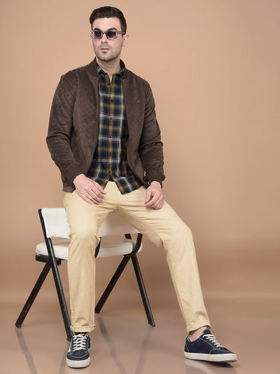 Brown Sweatshirt-Men Sweatshirts-Crimsoune Club