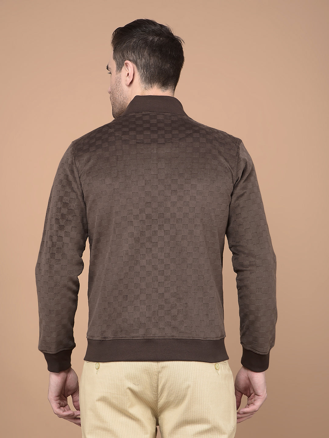 Brown Sweatshirt-Men Sweatshirts-Crimsoune Club