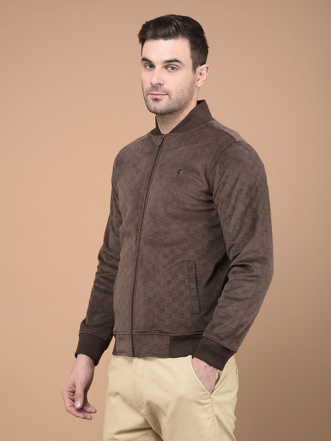 Brown Sweatshirt-Men Sweatshirts-Crimsoune Club